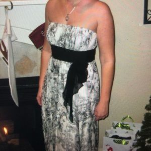 Silk chiffon formal gown